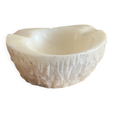 Vintage 1970s alabaster stone ashtray
