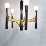 Maison Sciolari chrome chandelier, 1970