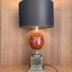 Dolphin Table Lamp Egg Maison Charles vintage 1970s