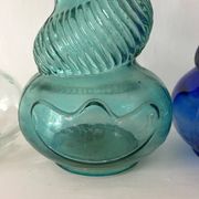 Vintage twisted Italian Empoli bottles
