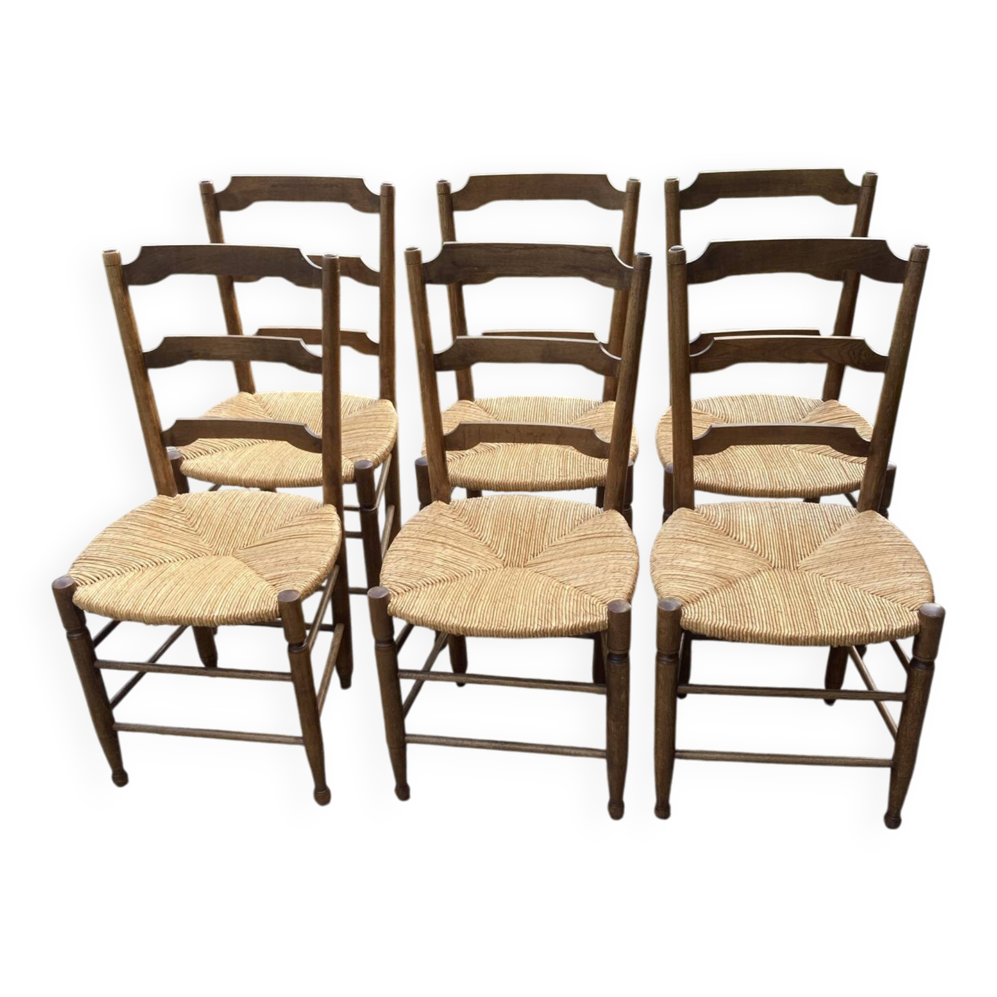 6 oak chairs