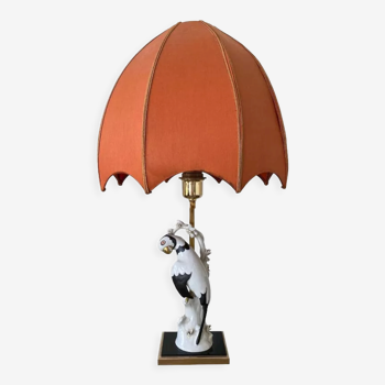 Manufattura Porcellane Artistiche, Hand Painted Italian Porcelain Table Lamp