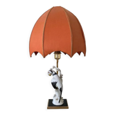 Lampe de table en porcelaine italienne peinte à la main, Manufattura Porcellane Artistiche