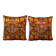 Set of 2 vintage velvet cushion covers 53x56 cm