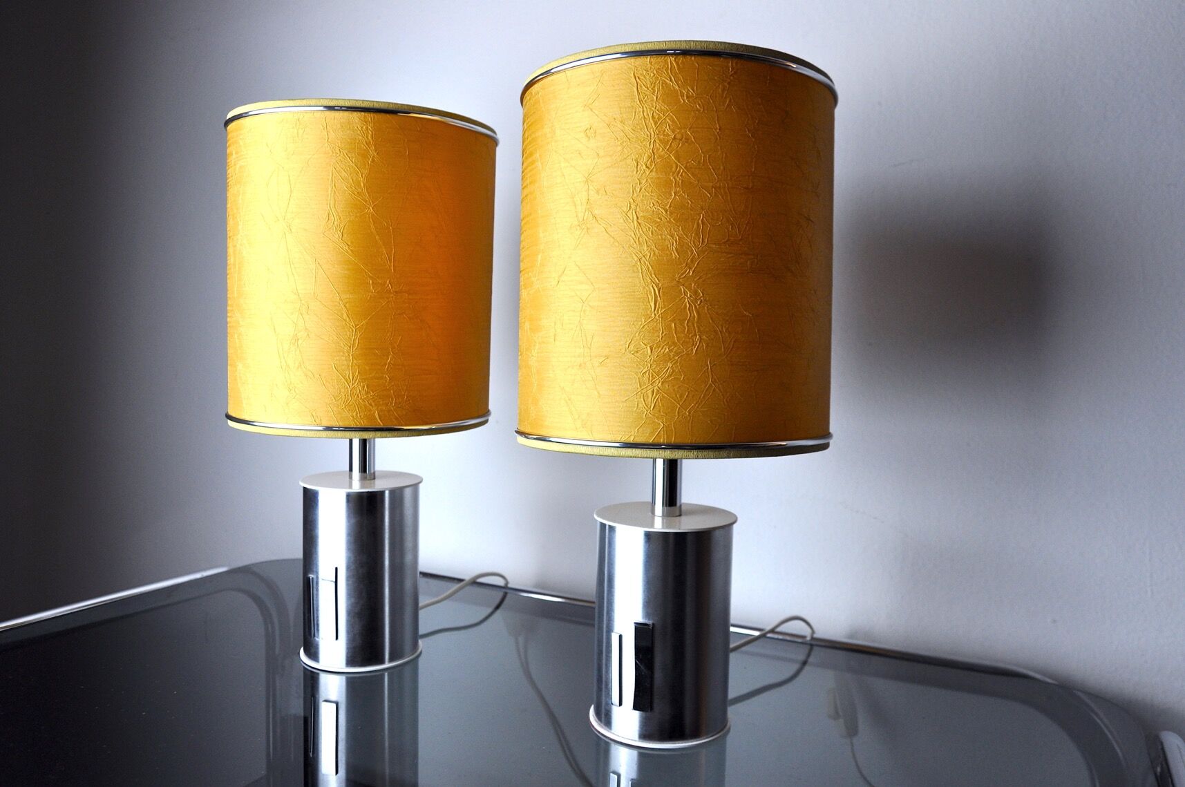 Pair of futuristic lamps by Marca SL, Spain, 1970
