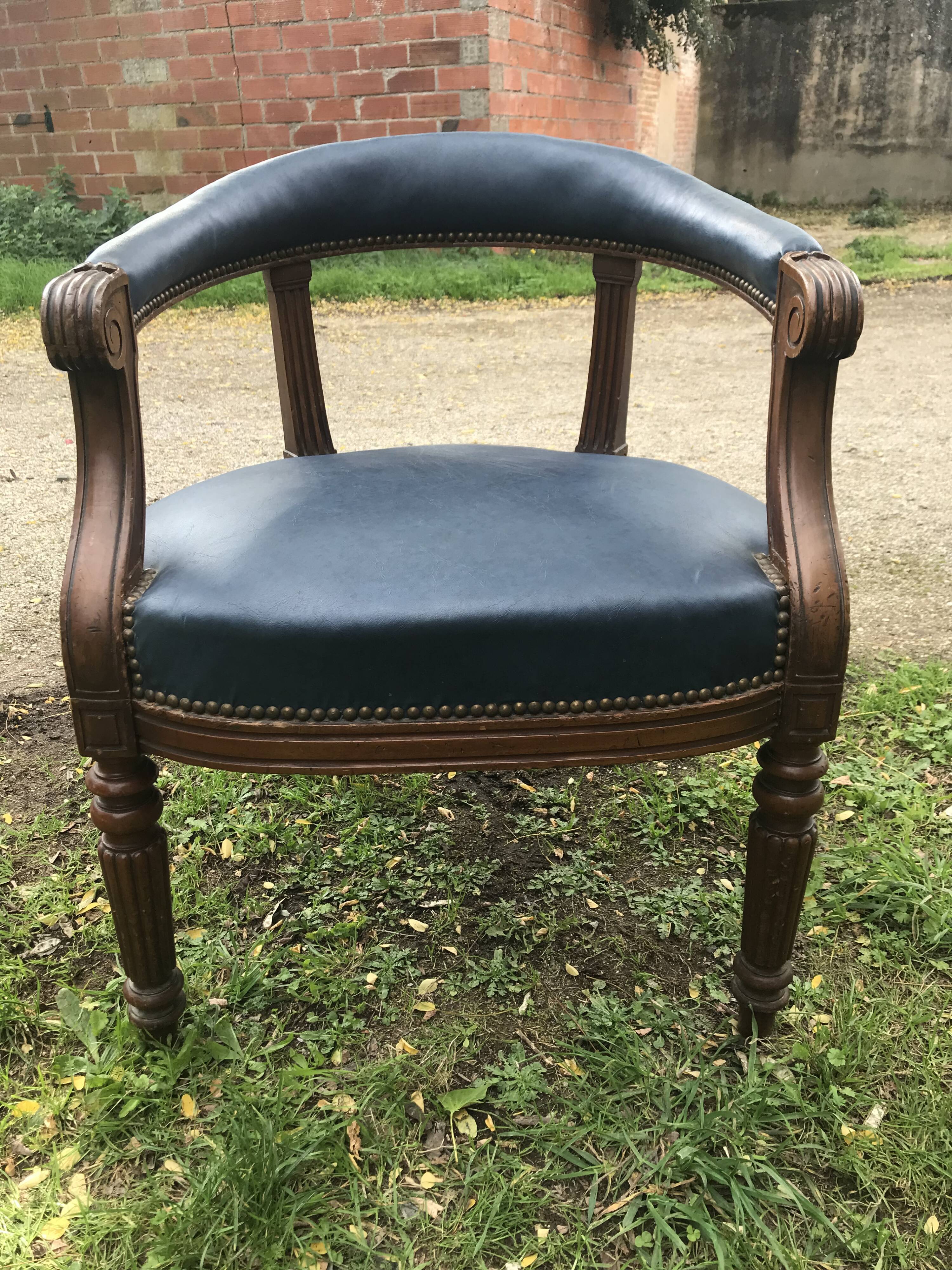 Louis Philippe office armchair