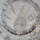 Vase shaped ball in carved Bohemian crystal. Star motifs, diamond braces, hardwoods. Diam 16 cm