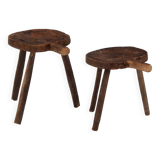 Rustic Antique Wooden Stools