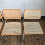 4 chairs cesca b32 by Marcel Breuer