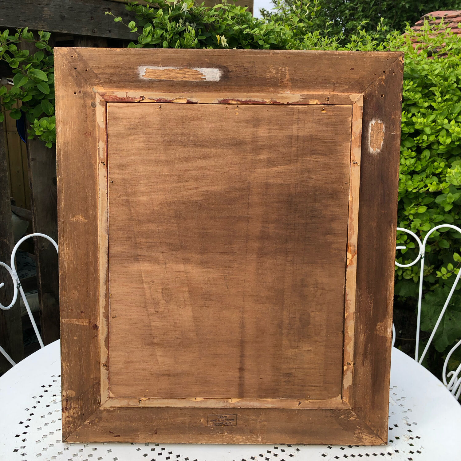 Monochrome abstract painting