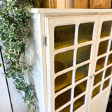 Old glazed bistro cabinet