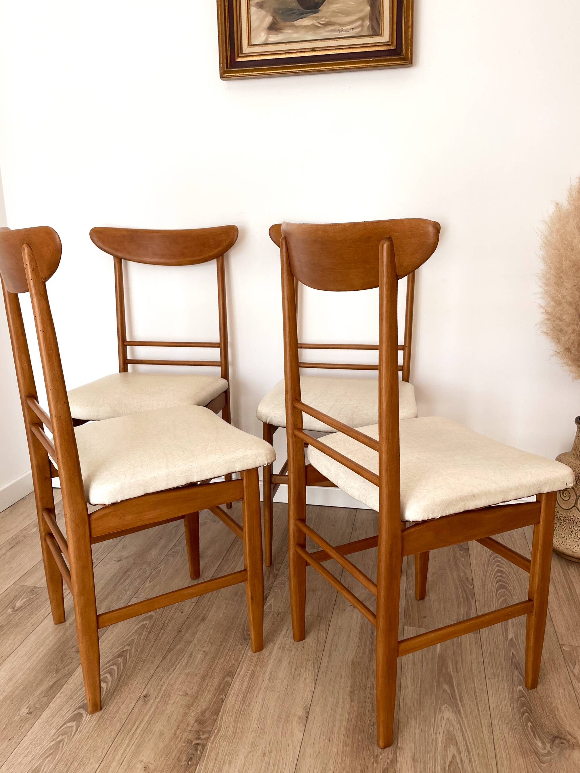 Set of 4 chairs, 1960s