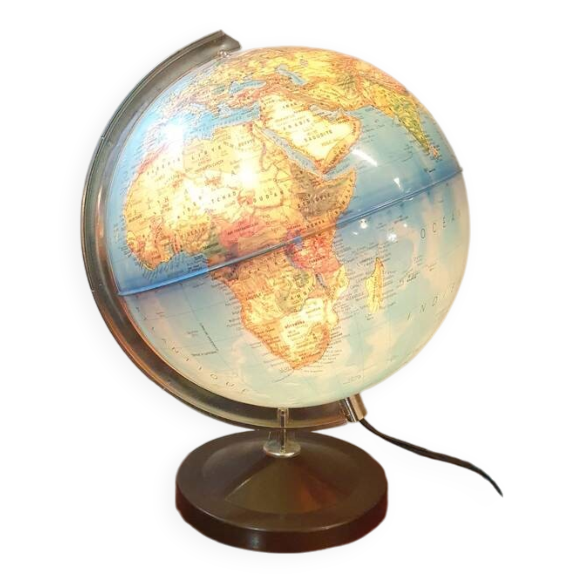 Vintage Illuminated Globe