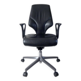 Fauteuil de bureau Vintage design Giroflex 64 en cuir
