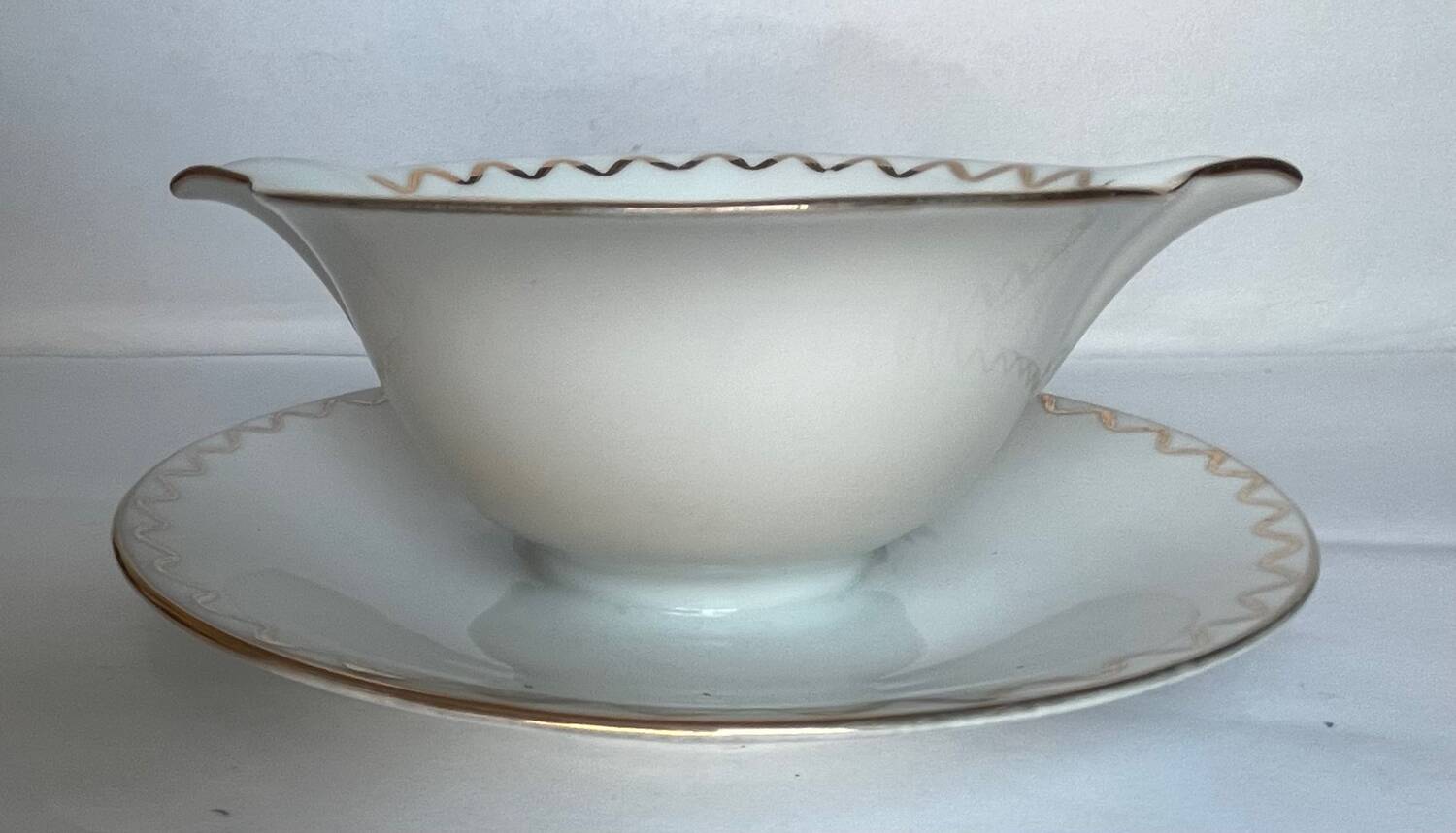 White porcelain gravy boat