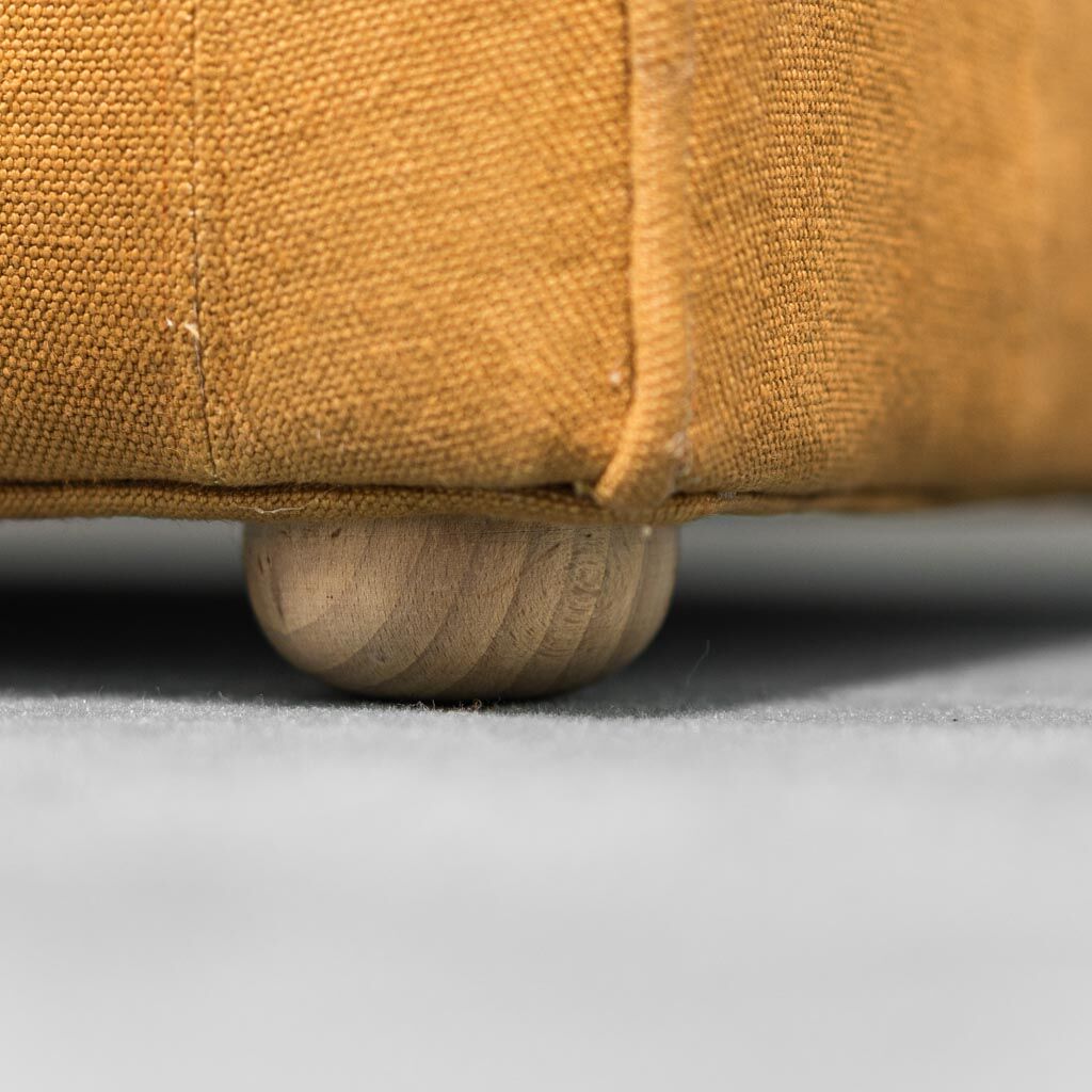 2 seater sofa in brown linen 70