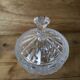Lead crystal bow relief candy box made in Germany