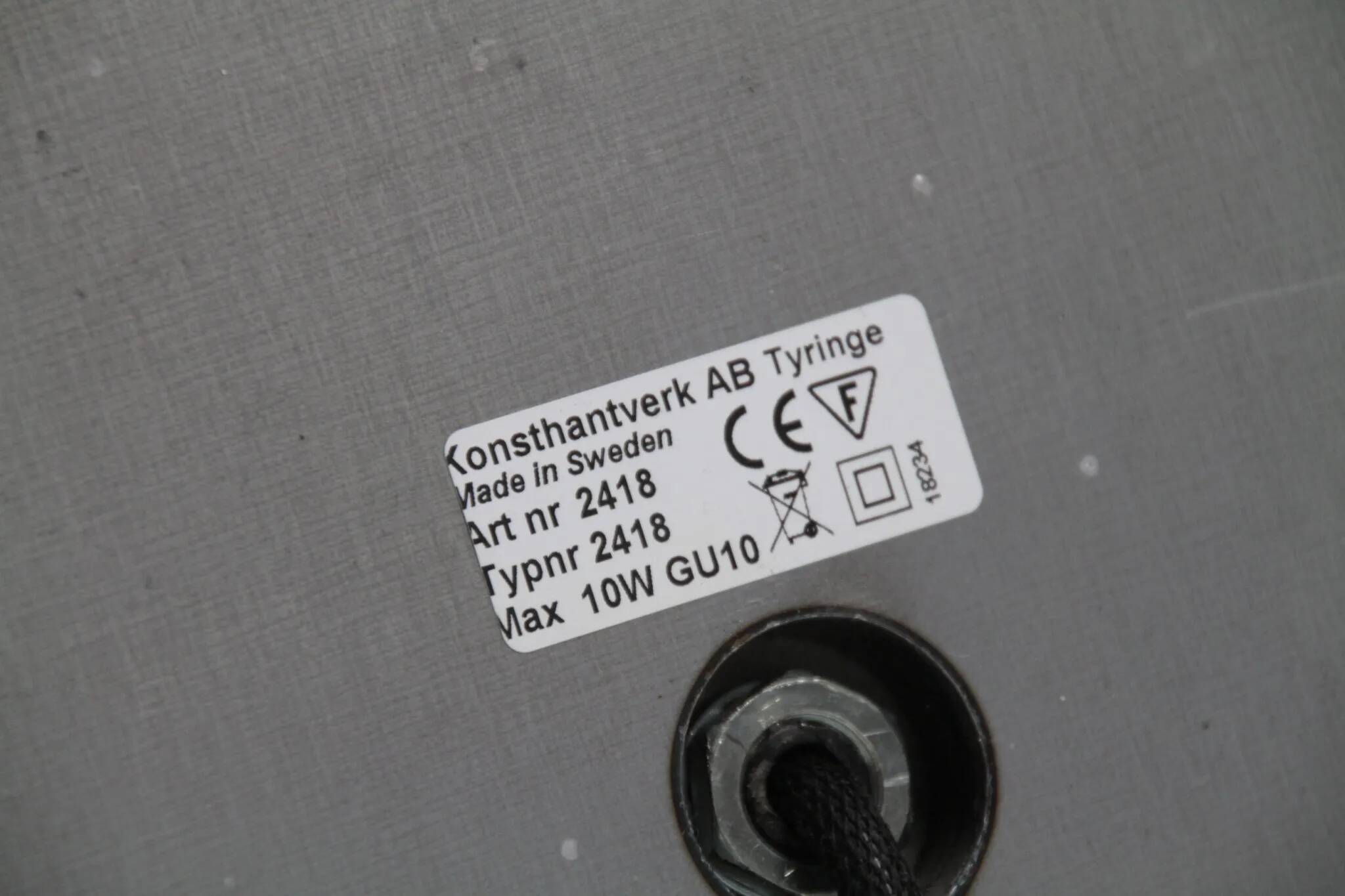 Lampadaire “Kusk” par Sabina Grubbeson pour Konsthantverk Tyringe — Suède, années 2000