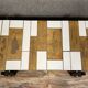 Roger CAPRON (1922-2006): "Herbier" coffee table in ceramic tiles