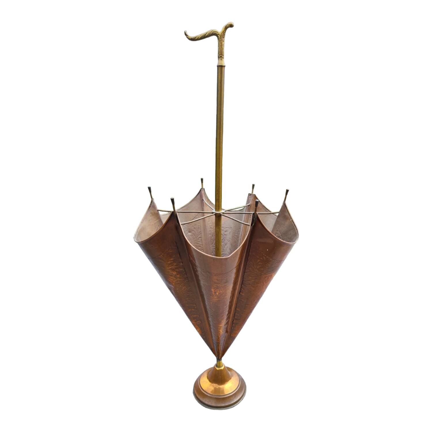 Copper umbrella stand