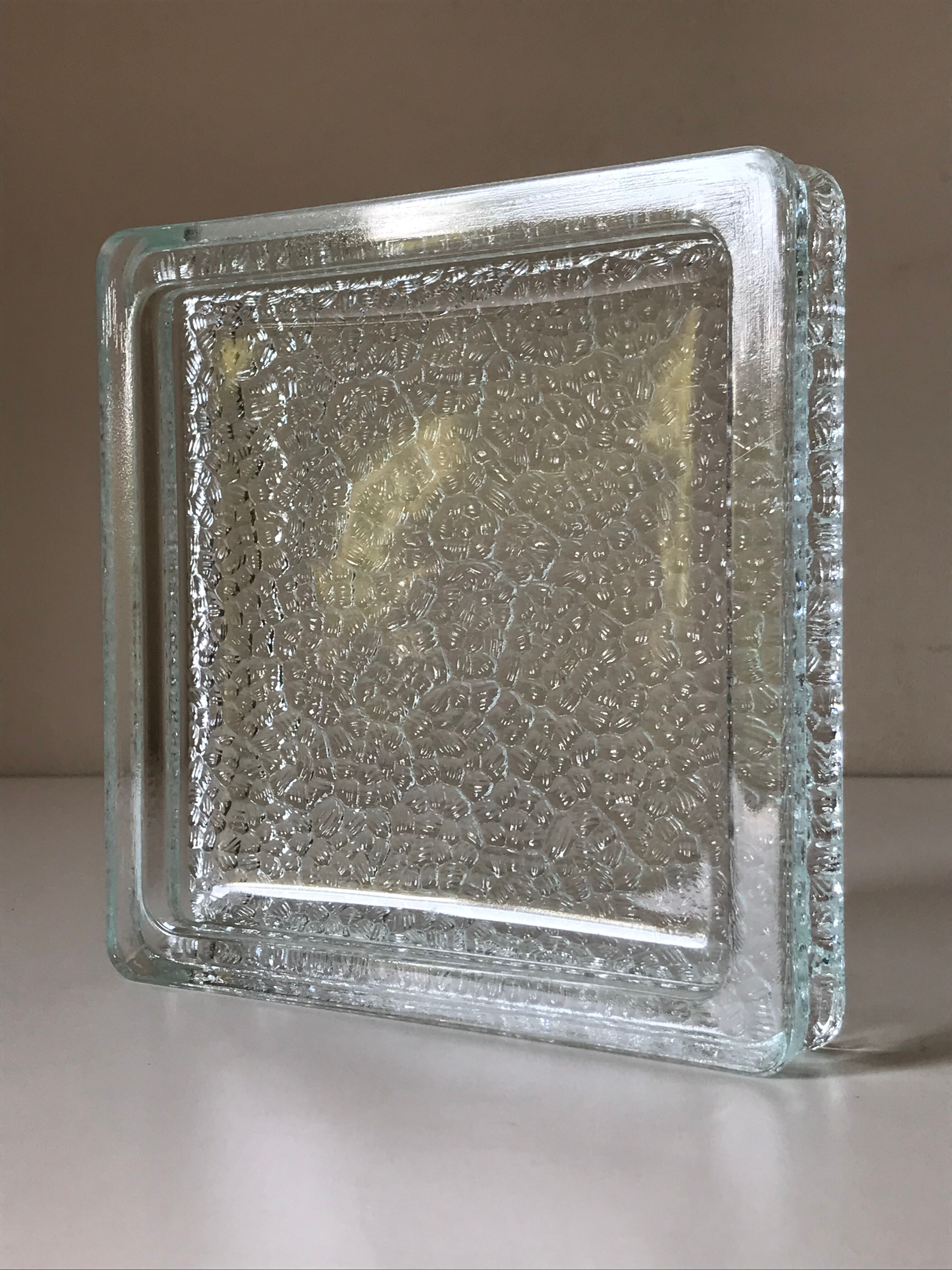 Ashtray glass ball vintage design annees 60