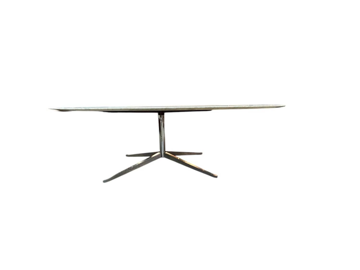 Large oval dining table Florence Knoll marble top L 2
