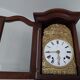Oak violin shaped clock