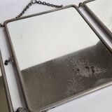 Triptych barber mirror to pose or hang 1900