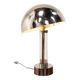 French modernist nickel-plated table lamp attributed to Jacques Adnet, 1940s