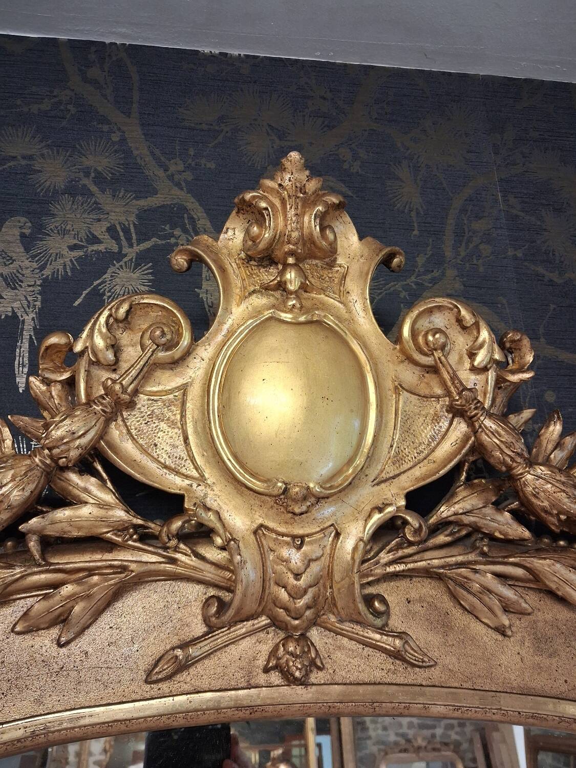 19th-century mirror 216 x 112