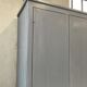 Blue patinated workshop furniture locker room