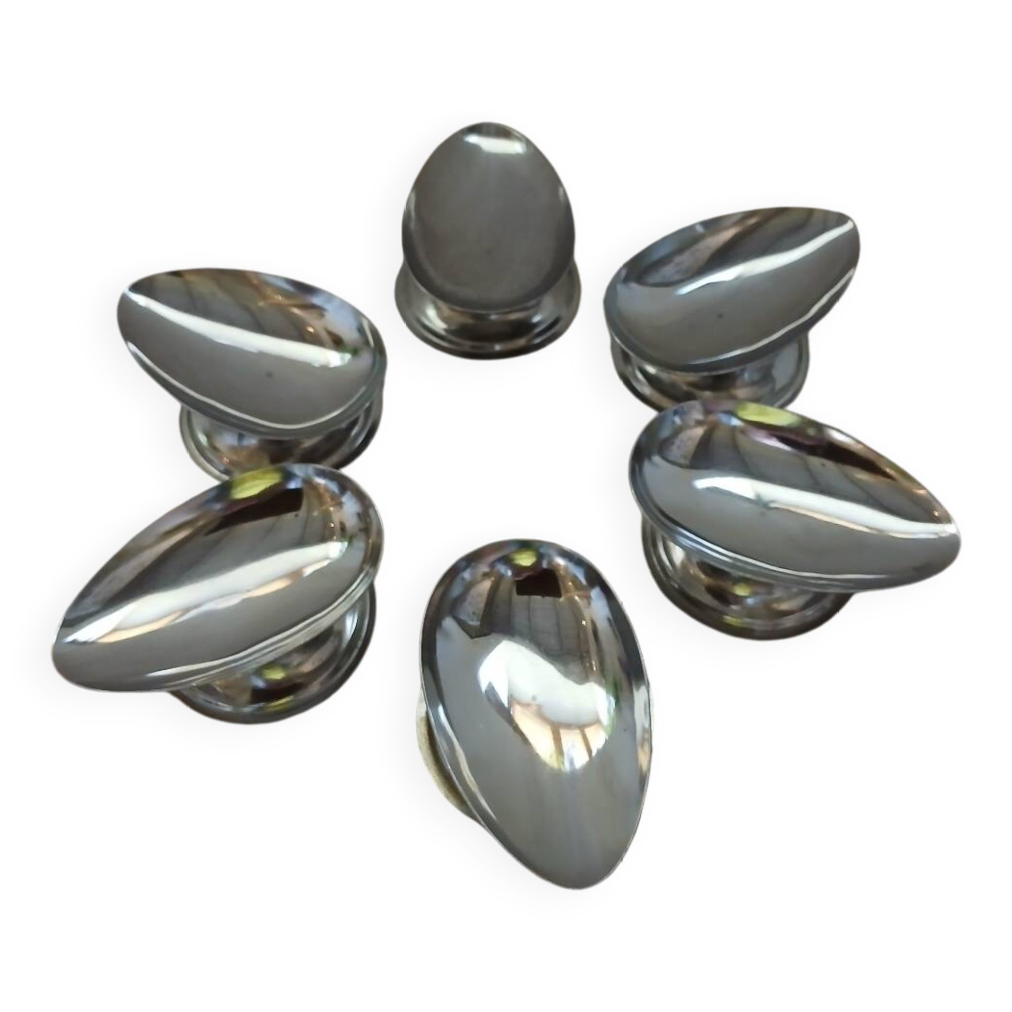 6 stainless steel avocado bowls