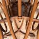 Art Nouveau sheet music or magazine holder, circa 1900, Thonet, turned beech wood