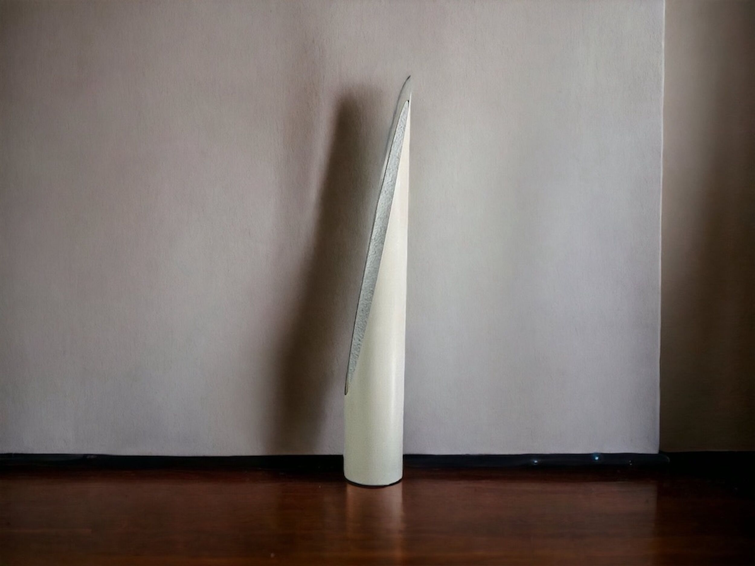 Lipstick Mirror in Ivory by Rodolfo Bonetto for Olivari, 70s