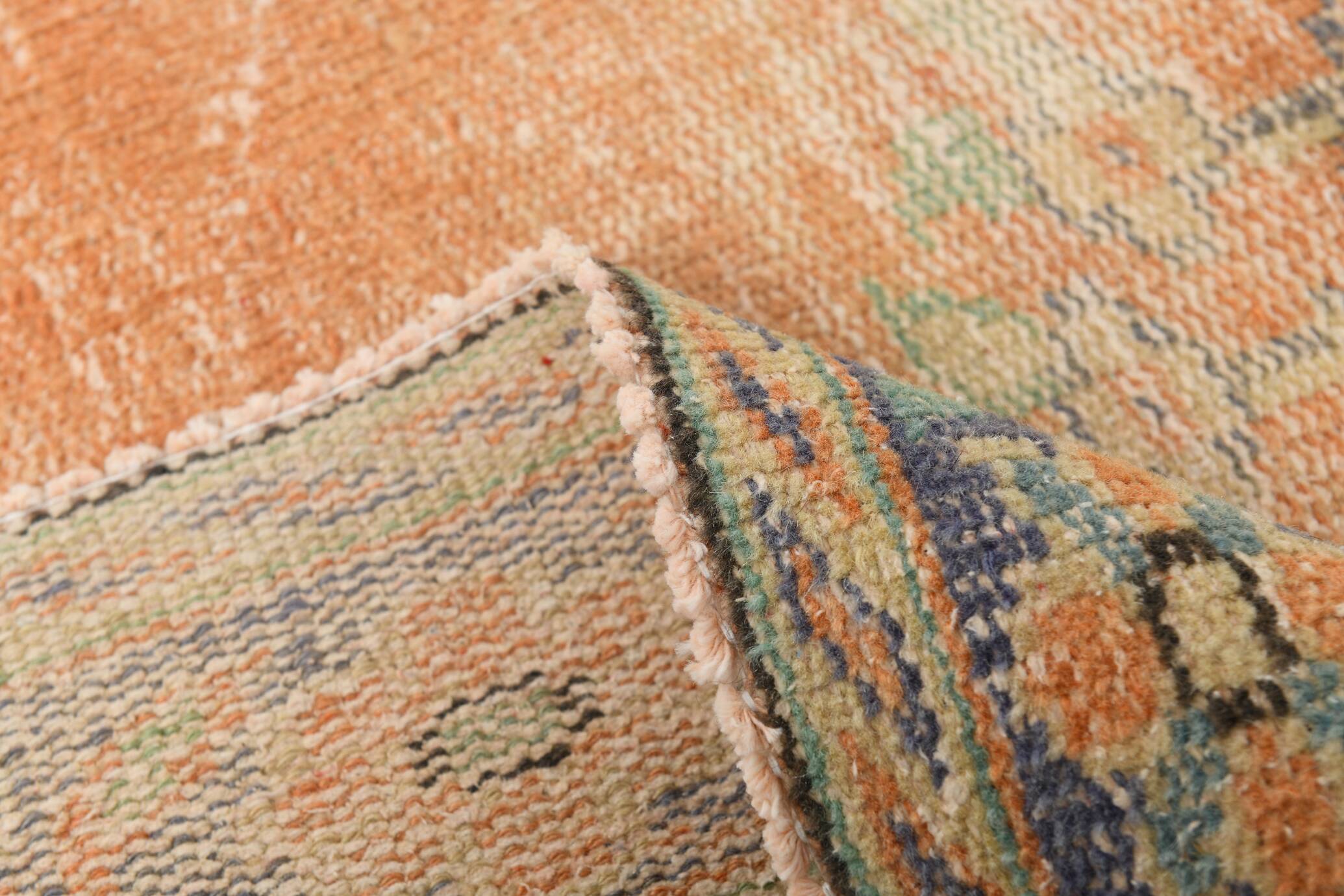 6x10 Paste Orange Classic Vintage Rug, 180x300Cm SK 3476