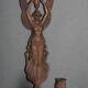 Pair of Empire period bronze sconces decorated with a winged woman