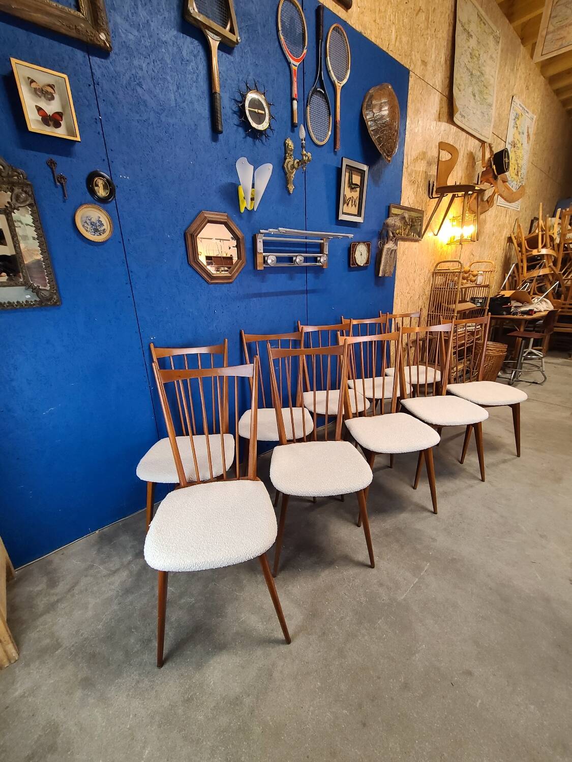 Chaises années 60 scandinave rénovées