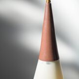 1970s-80s Brass and Glass Table Lamp