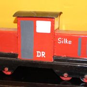 Old big train in metal decorative toy