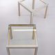 Pair of Renato Zevi side tables, Hollywood Regency tables, Italy from the 1970s.