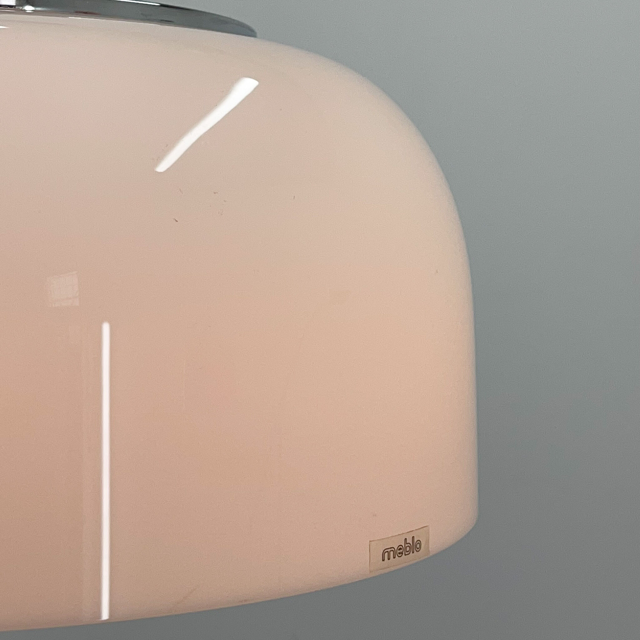 Mid Century White Pendant by Harvey Guzzini for Meblo, Italy