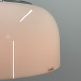 Mid Century White Pendant by Harvey Guzzini for Meblo, Italy