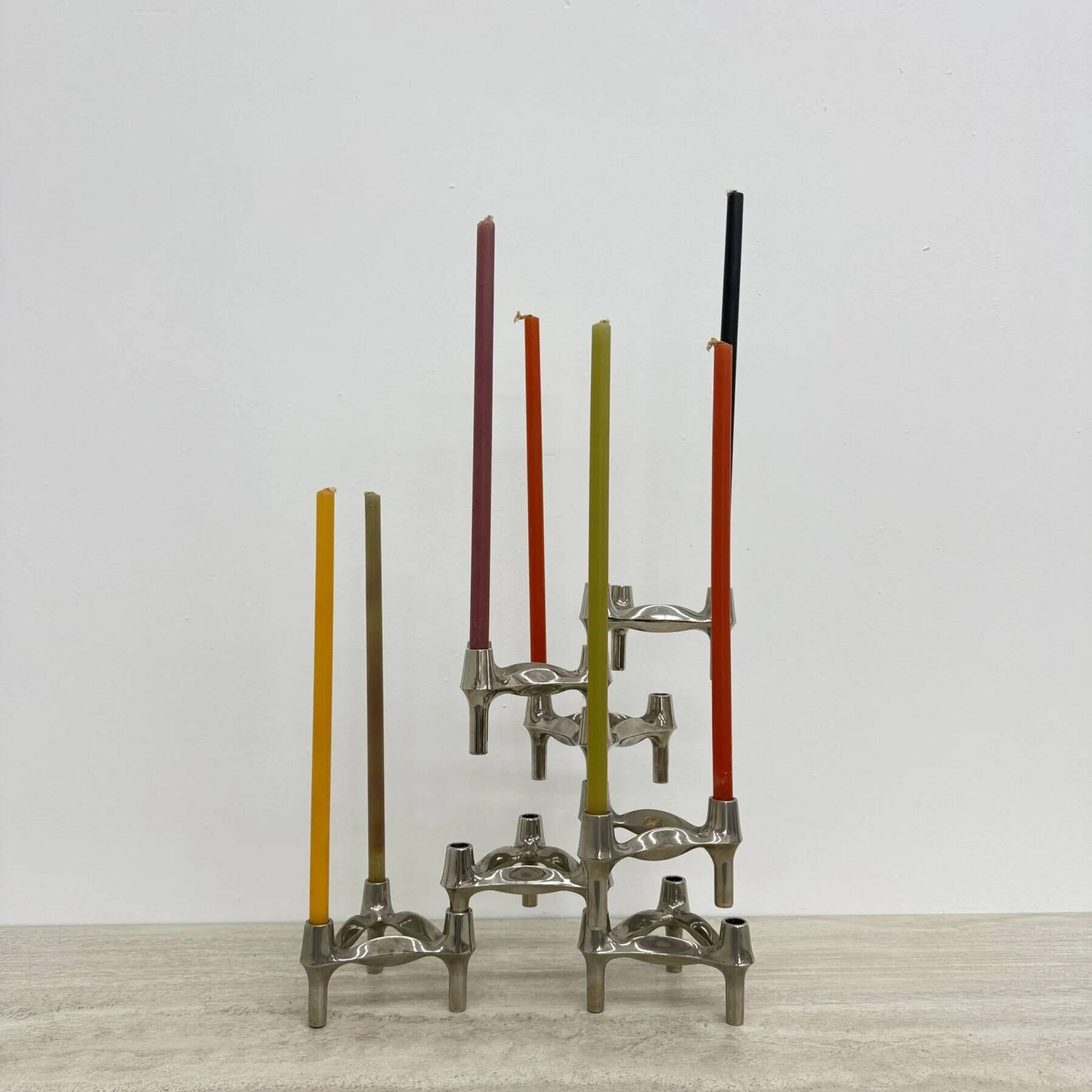 Large XL candlestick by Fritz Nagel & Ceasar Stoffi, manufactured by BMF, 1960s