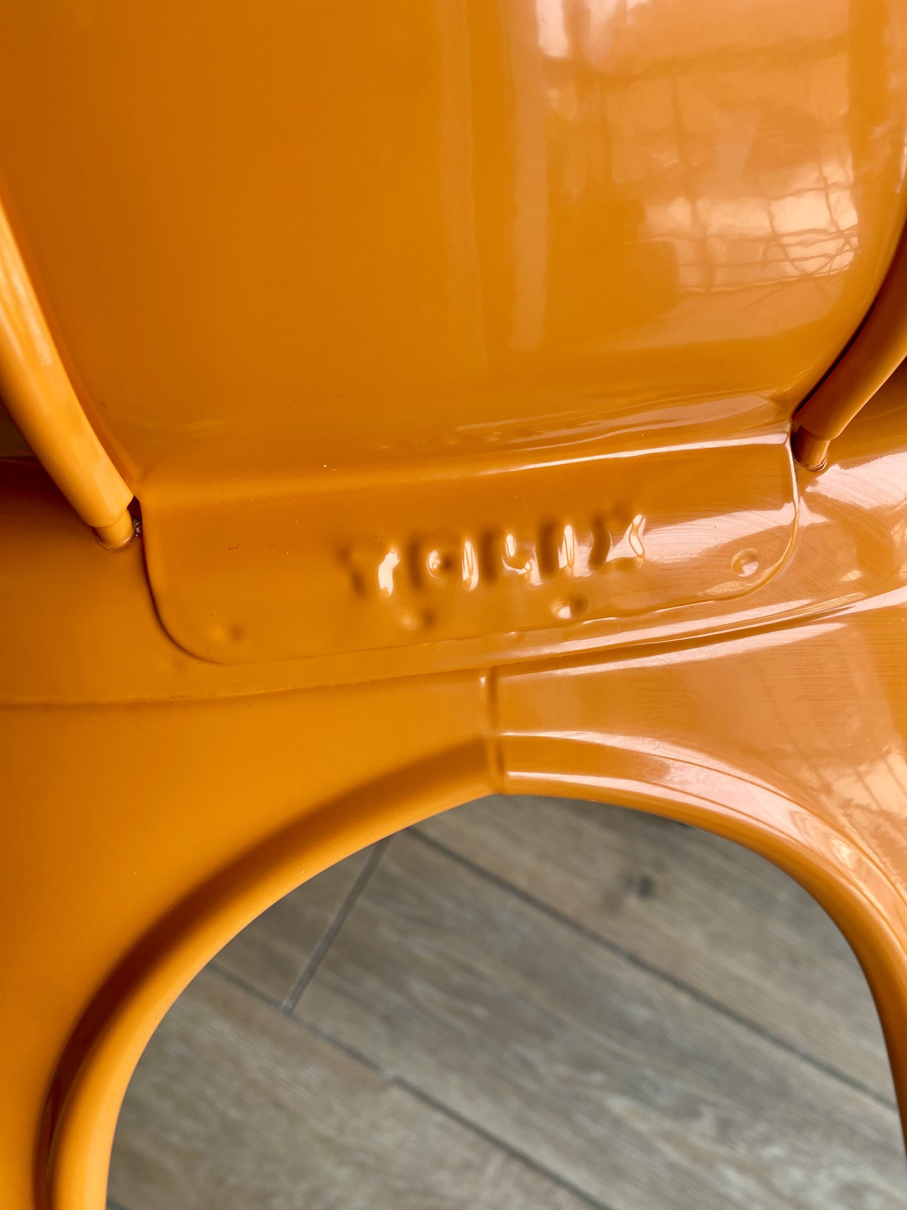 3 chairs and 1 Tolix armchair