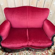 Salon canapé et paire de bergères de style Napoléon III