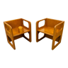 2 chaises enfants modulables bois