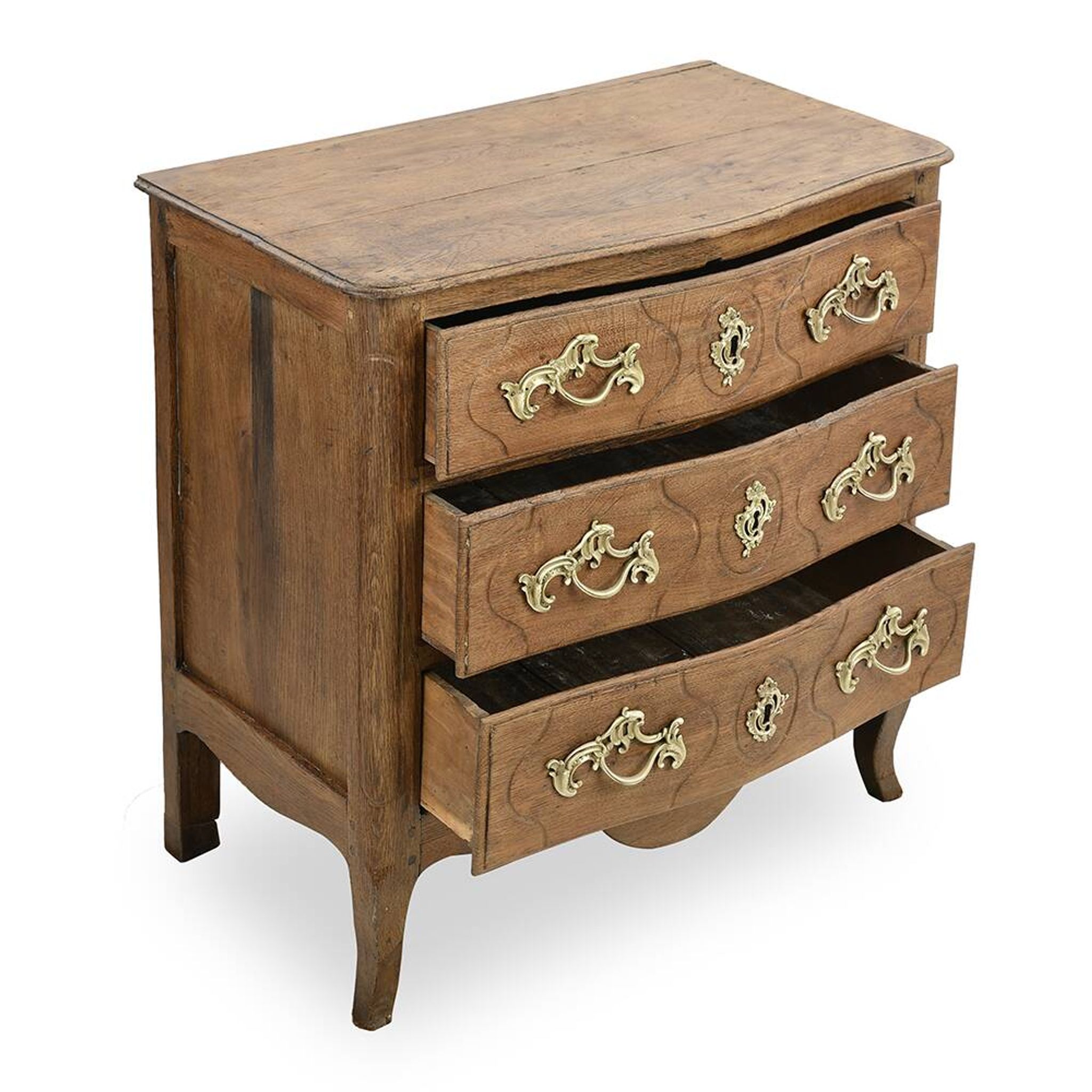 Louis XV chest of drawers in solid wood