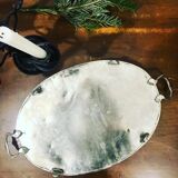 Oriental silver metal top