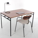 Cosmopol desk, walnut and steel. 120 x 60 cm