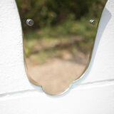 Art deco mirror, wall mirror, Fatma's hand shaped mirror, bevelled mirror